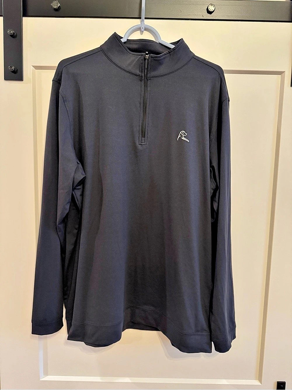 Like New RHOBACK Heather Performance Quarter-Zip - Black - XL